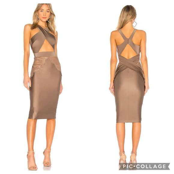 Michael Costello x revolve Phillip midi dress Medium - Picture 1 of 11